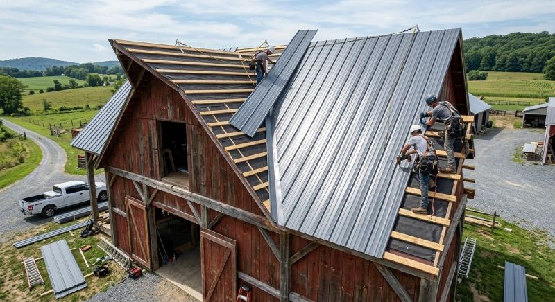Barn Roof Installation in Dawsonville, GA