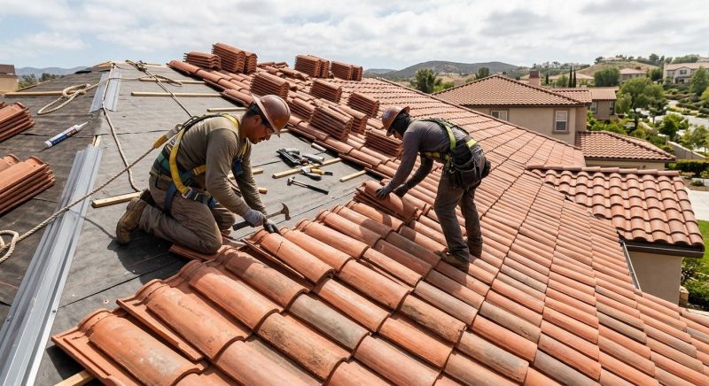 Barrel Tile Roof Installation in Dawsonville, GA
