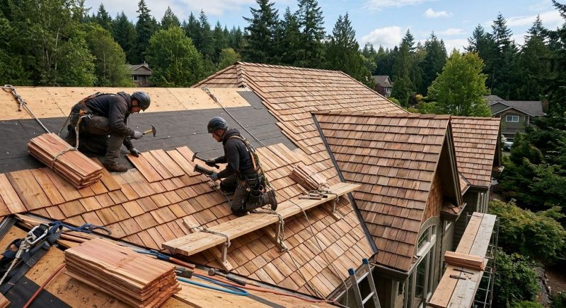 Cedar Shake Roof Construction in Suwanee, GA