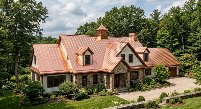 Copper Roof Replacement in Dawsonville, GA
