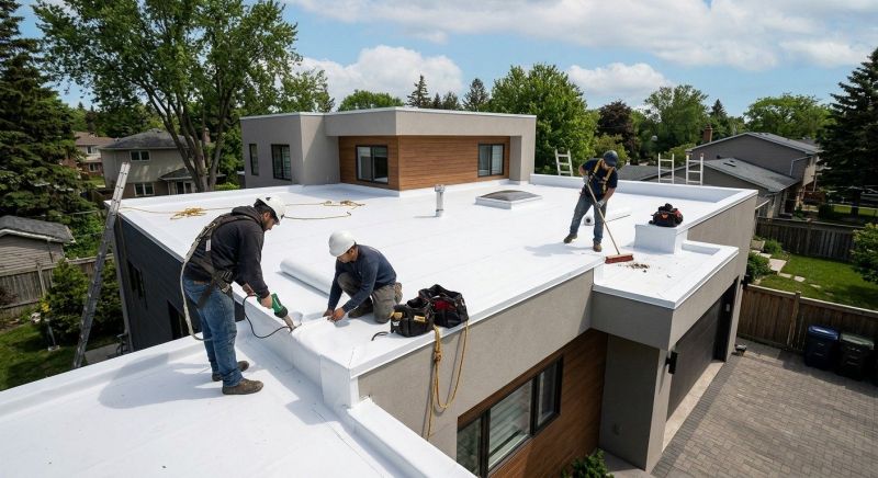 Flat Roof Installation in Forsyth County, GA