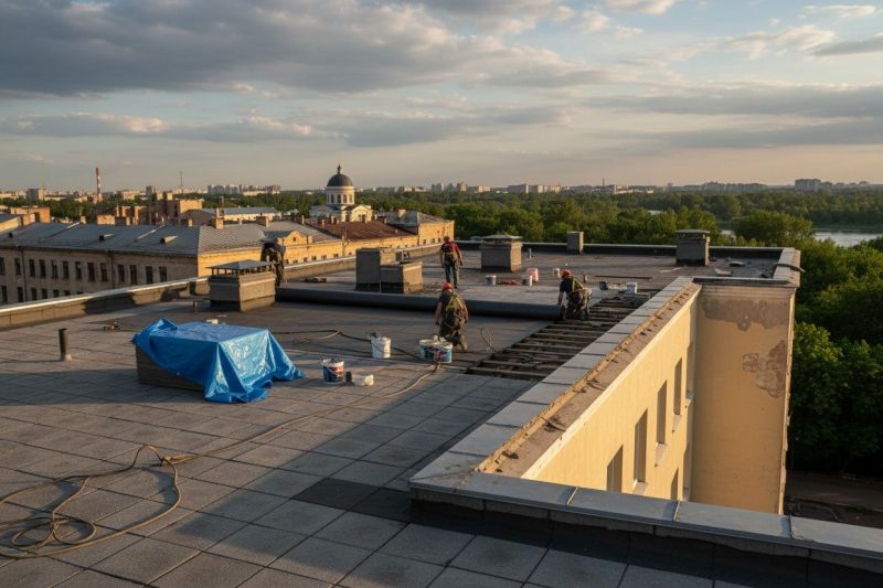 Flat Roof Replacement in Oakwood, GA