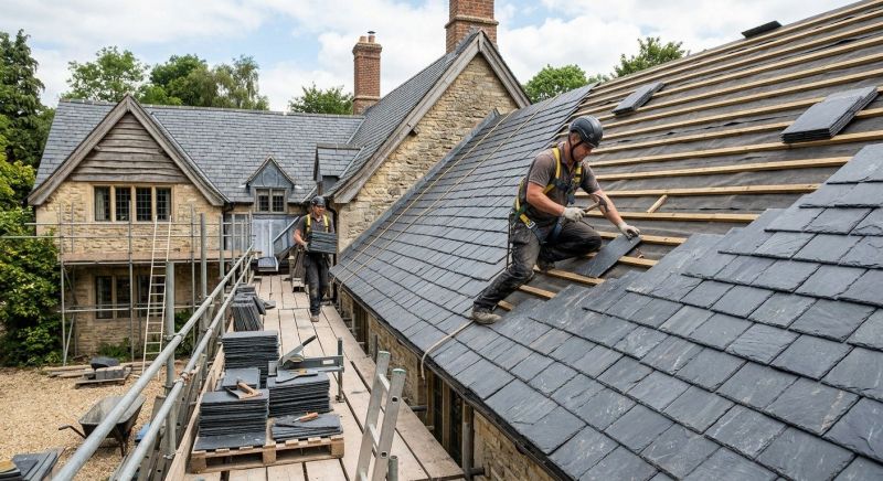 Slate Roof Installation in Cleveland, GA