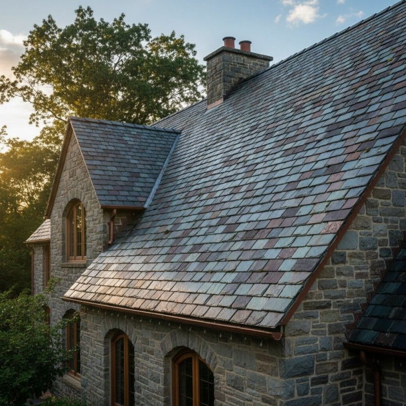 Slate Roof Replacement in Oakwood, GA