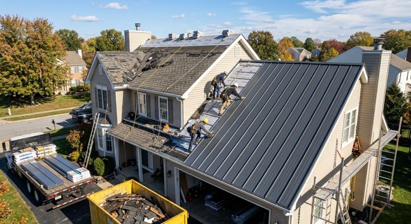 Steel Roof Replacement in Forsyth County, GA