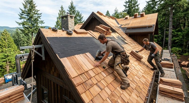 Wood Roofing Installation in Flowery Branch, GA