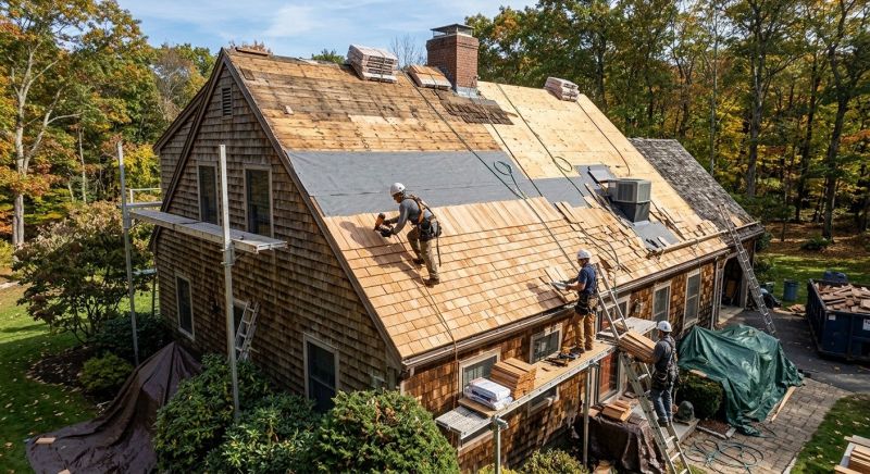 Wood Shingle Roof Replacement in Dawsonville, GA